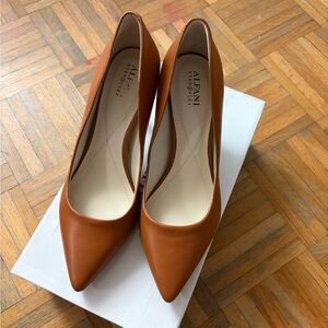 Alfani Women's Brown Leather Heels